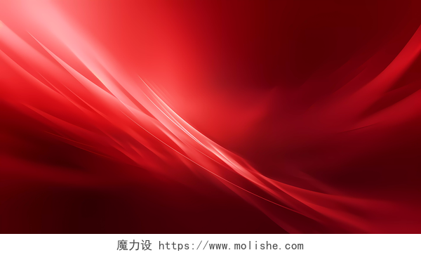 年中总结红色喜庆科技线条曲线元旦颁奖新年春节红色商务展板背景